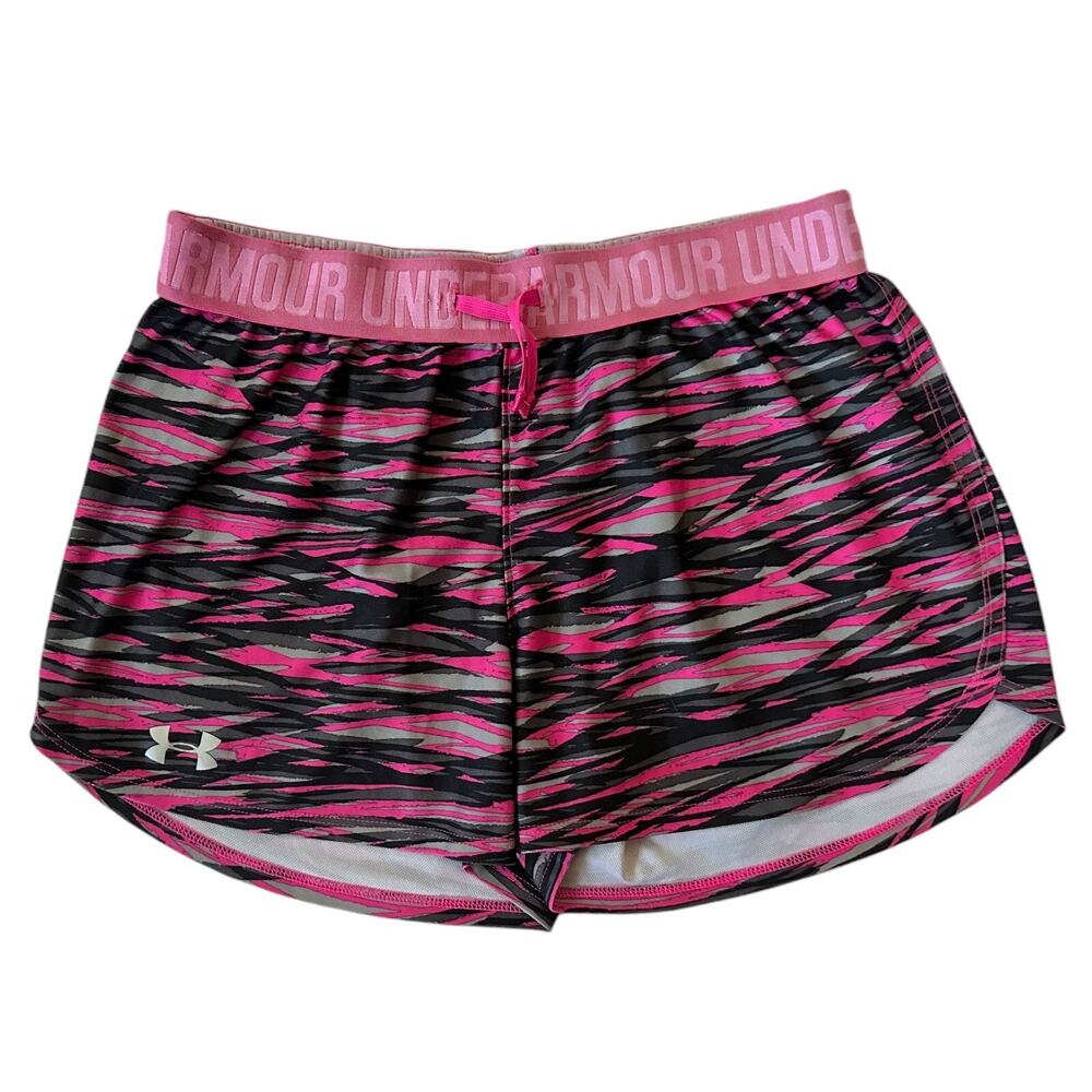 Under Armour Athletic Shorts Size XSmall Hot Pink & Black Swimwear Beach Womens